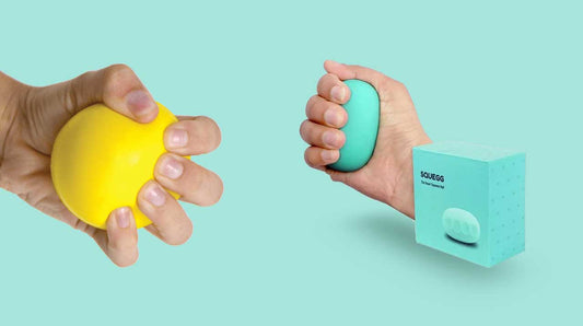 Why is a Squegg device a better option than the Squeeze ball for your patients?